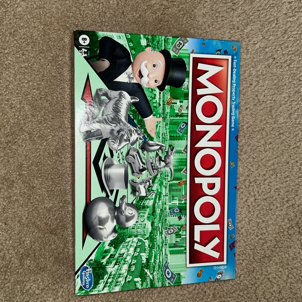 Monopoly Board Game with Red and Green Theme